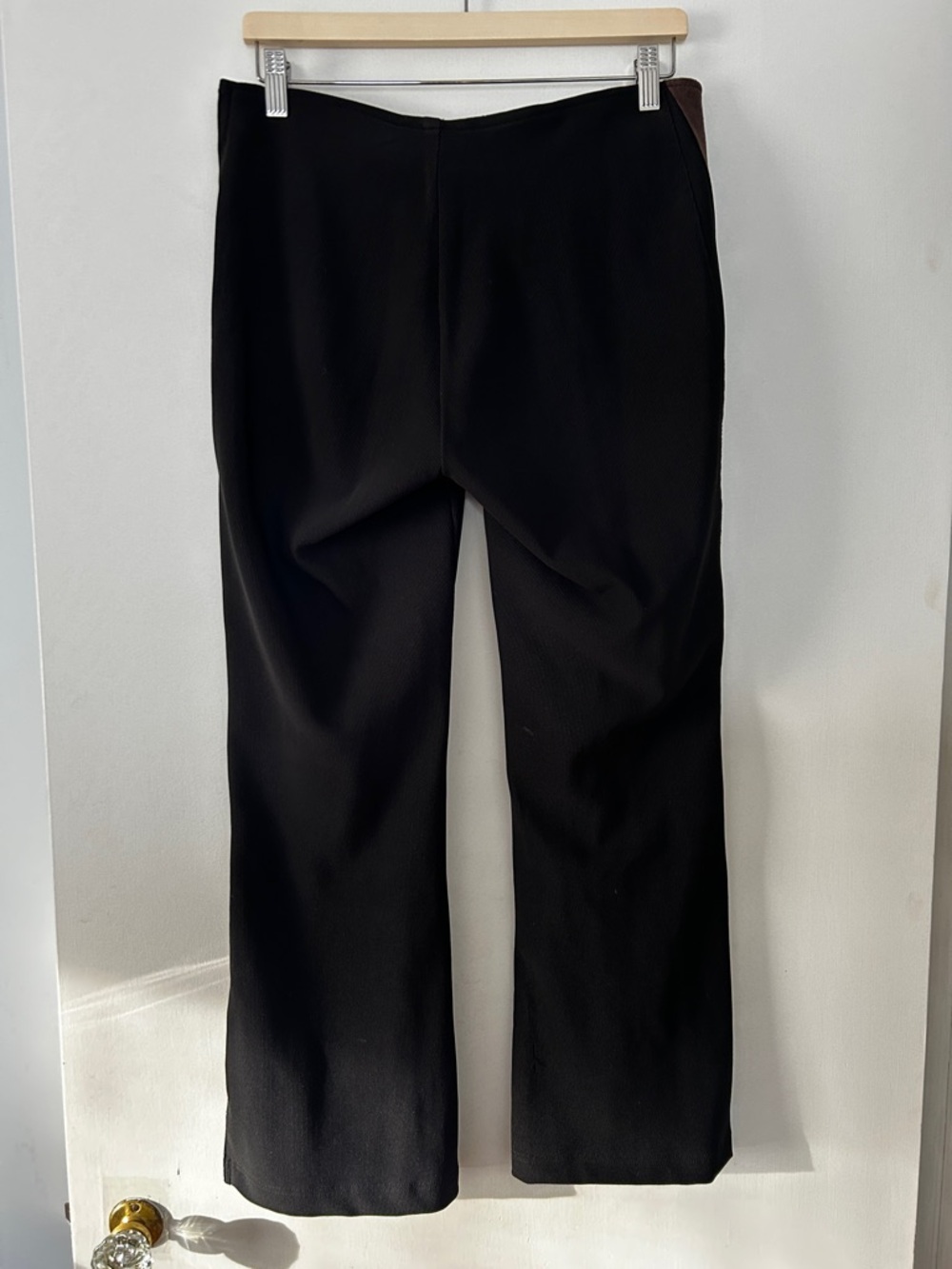 VINTAGE Y2K Genuine Suede Stripe Matching Set Large Flare Boho Desert City Chic - Picture 10 of 10